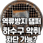 역류 방지 댐퍼 설치, 하수구 악취 차단에 효과 있을까?