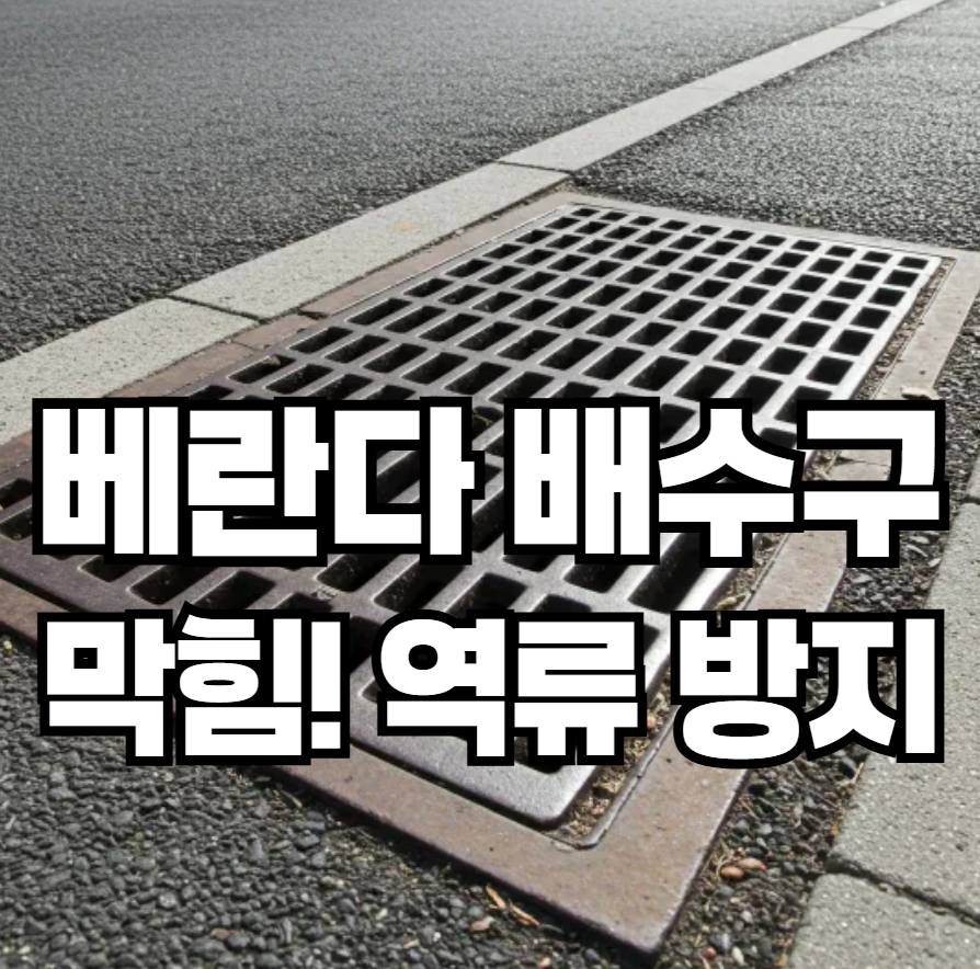 베란다 배수구 막힘, 빗물 역류를 막는 방법
